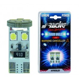 2 ampoules 8 LED T10 anti-erreur - Simoni Racing