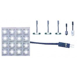 Ampoule DOME LIGHT Super-B 16 Led 35x35 mm - Simoni Racing