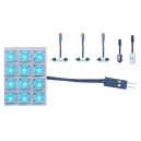 Ampoule DOME LIGHT Bleue 12 Led 25x35 mm - Simoni Racing