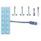 Ampoule DOME LIGHT Bleue 12 Led 20x60 mm - Simoni Racing