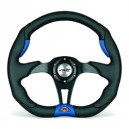 Volant tuning X4 POLY-PELLE  Cuir noir SIMONI RACING