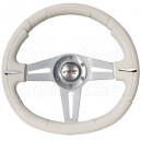 Volant tuning cuir blanc APOGEE SIMONI RACING