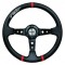 Volant tuning cuir blanc APOGEE SIMONI RACING