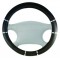 Couvre-Volant CHROME&BLACK noir universel  SIMONI RACING