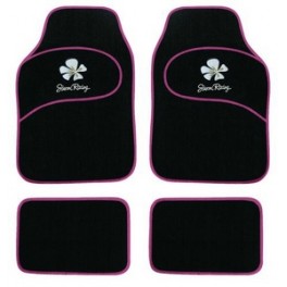 Tapis Universel DAISY - Noir bord rose SIMONI RACING