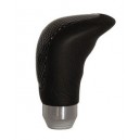 Pommeau vitesse GRIP cuir noir look carbon  SIMONI RACING